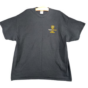 Gildan Mens Amazon Fulfillment Uniform T Shirt Black Size 2XL Embroidered Logo